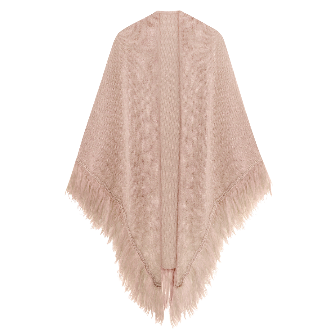 Chal BEIGE ROSADO